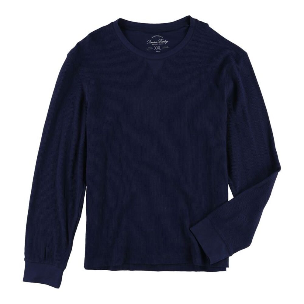 American Heritage Mens Waffle-Knit Basic T-Shirt, NWT